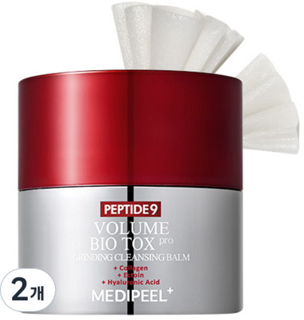 메디필 펩타이드9 볼륨 바이오 톡스 그라인딩 클렌징 밤 프로, 2개, 50ml
