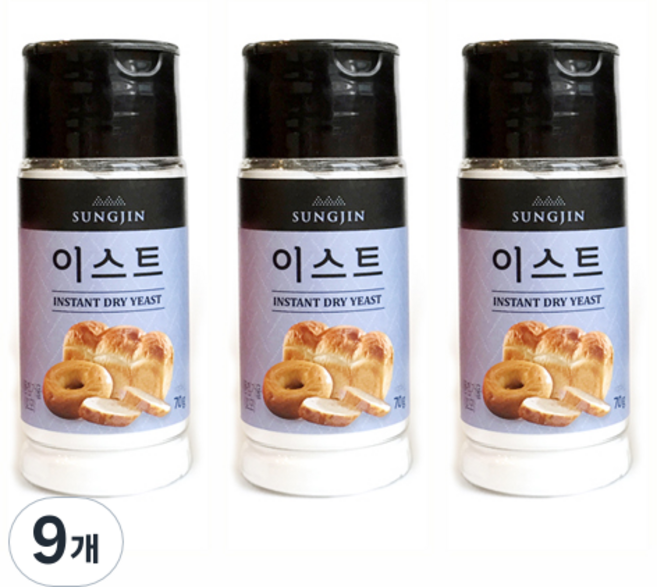 SUNGJIN FOOD 罐裝酵母, 70g, 9個