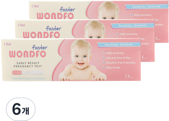 원포 패스터 임신테스트기, 1개입, 6개