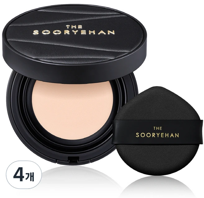 수려한 더 블랙 텐션핏 메쉬 쿠션 파운데이션 13g, 21호, 4개 - 쿠팡