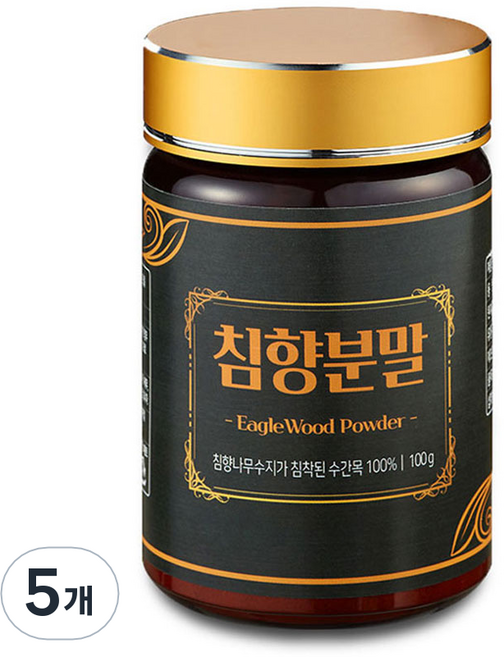 건강중심 침향가루, 5개, 100g