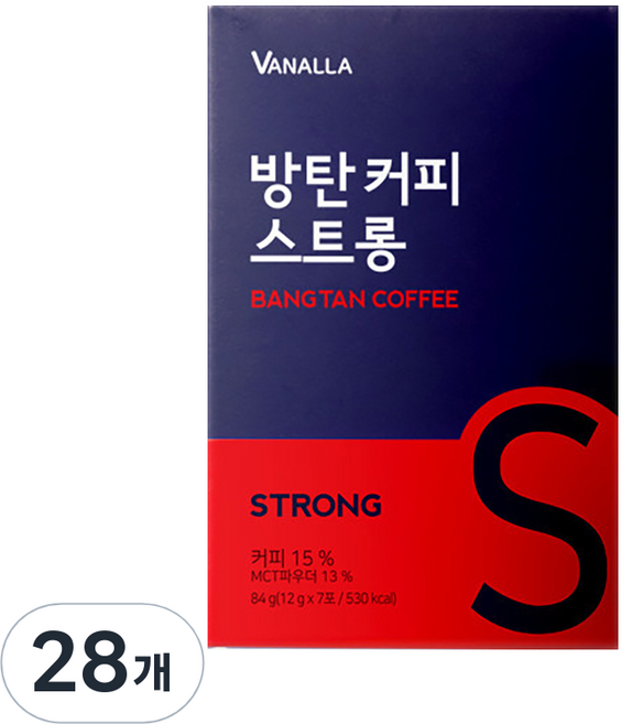 바날라 방탄커피 스트롱, 12g, 7개입, 4개