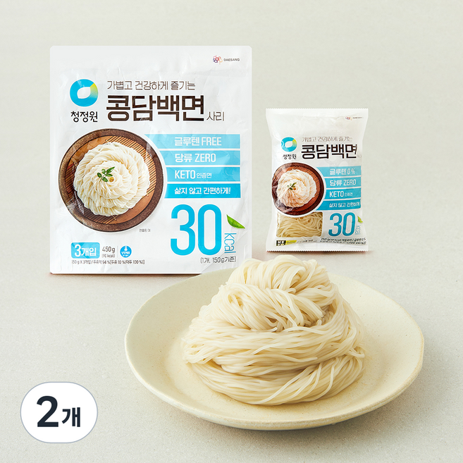 청정원 콩담백면 150g 3개입, 450g, 2개
