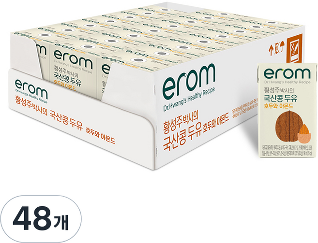 erom 杏仁核桃豆奶, 140ml, 48入
