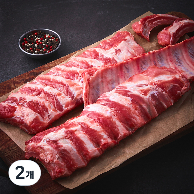 도드람한돈 등갈비 (냉장), 2개, 1.7kg