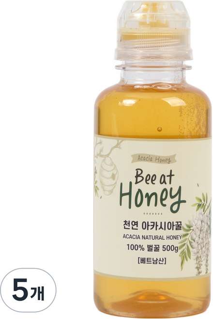 비엣꿀 아카시아꿀, 500g, 5개