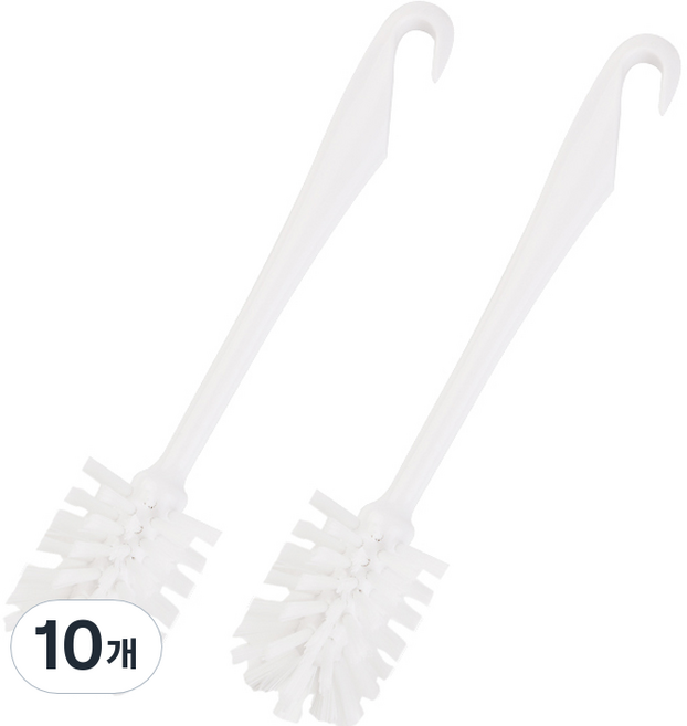 생활공식 다용도 세척 둥근 청소솔, 화이트, 10개