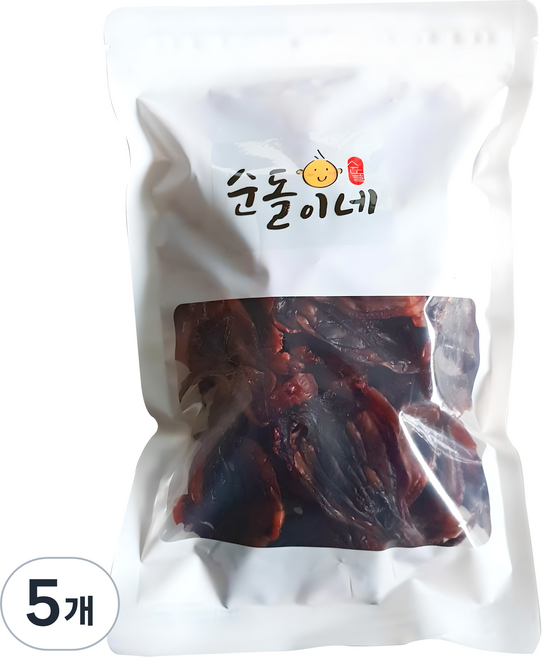 순돌이네 까망 숏다리, 300g, 5개