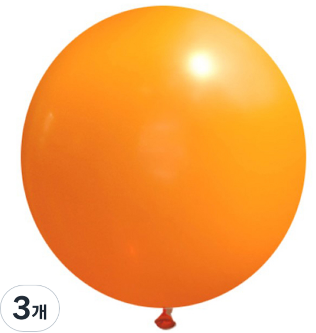 제이벌룬 셈퍼텍스 90cm 대형풍선, 061 오렌지, 3개