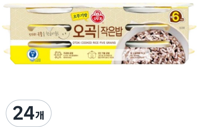오뚜기 오뚜기밥 오곡 작은밥, 130g, 24개