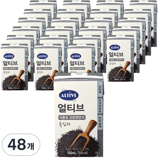 얼티브 균형영양식 흑임자, 150ml, 48개