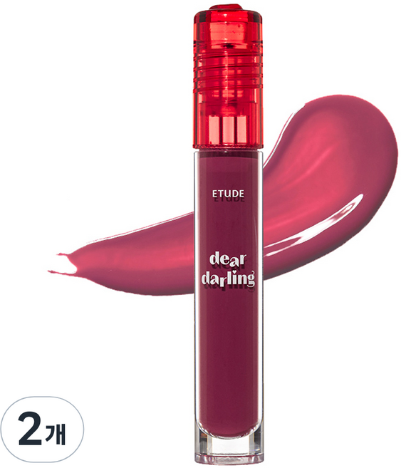 에뛰드 디어달링 워터 젤틴트, 고구마레드, 2개