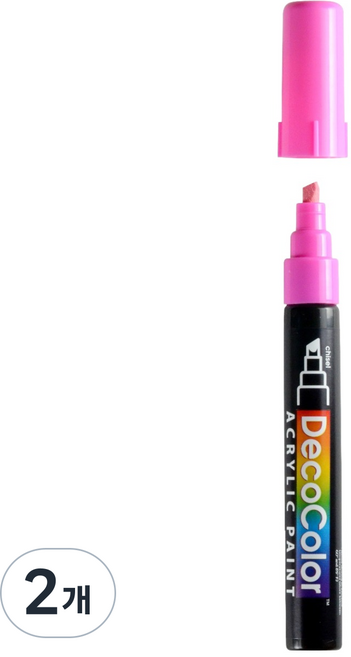 우찌다 데코 컬러 아크릴 마카 315 9 핑크, 2개, 1색