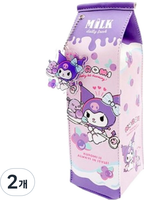 三麗鷗牛奶盒筆袋, 2個, 酷洛米