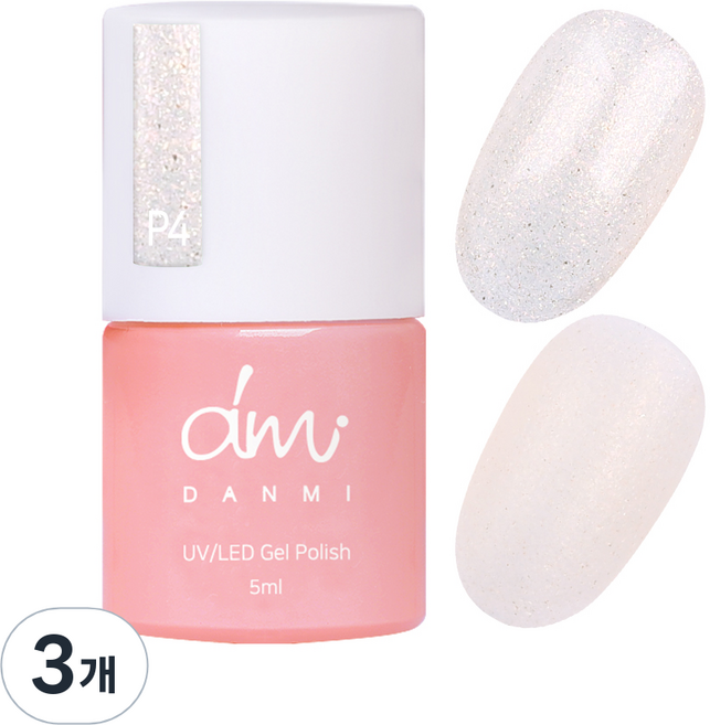 단미 컬러 젤네일, P4 몽환적그녀, 5ml, 3개