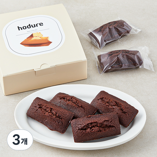 호두르 초코 쌀 휘낭시에, 42g, 6개입, 3개