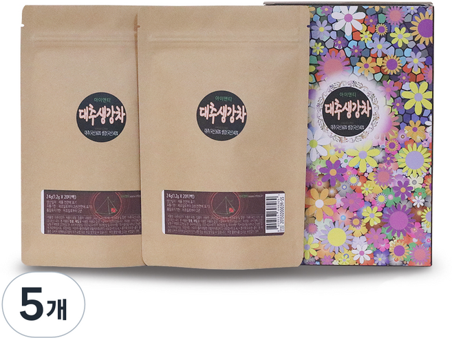 아이앤티 대추생강차 삼각 티백, 1.2g, 40개입, 5개