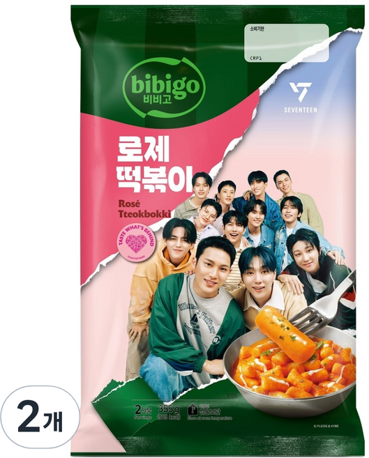 비비고 로제 떡볶이, 355g, 2개