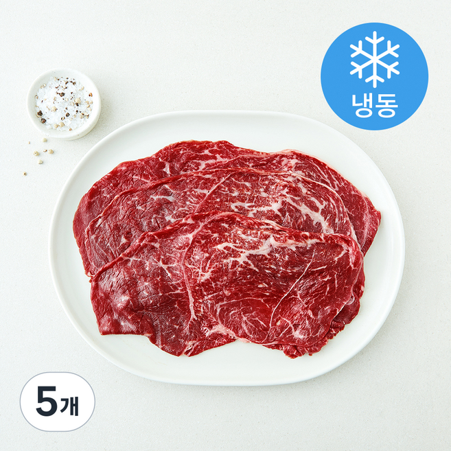 대정한우 1++ (7) 등급 설도 구이용 / 샤브샤브용 (냉동), 5개, 200g