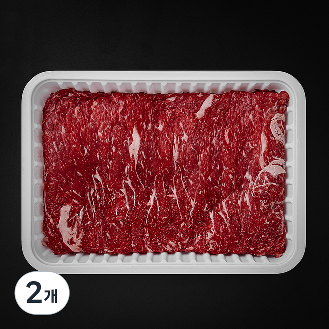 한우 정육 1등급 불고기용 (냉장), 2개, 1kg