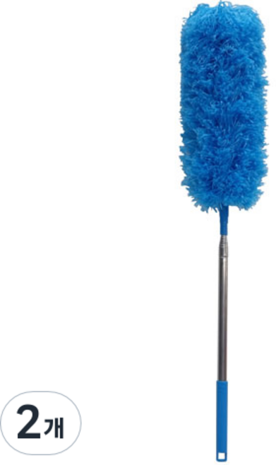 월드크린 롱 먼지털이 2.5m, 블루, 2개