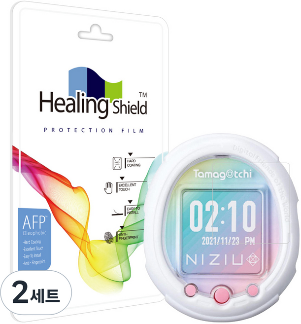 힐링쉴드 올레포빅 액정보호필름 2p 세트, 다마고치 스마트, 2세트