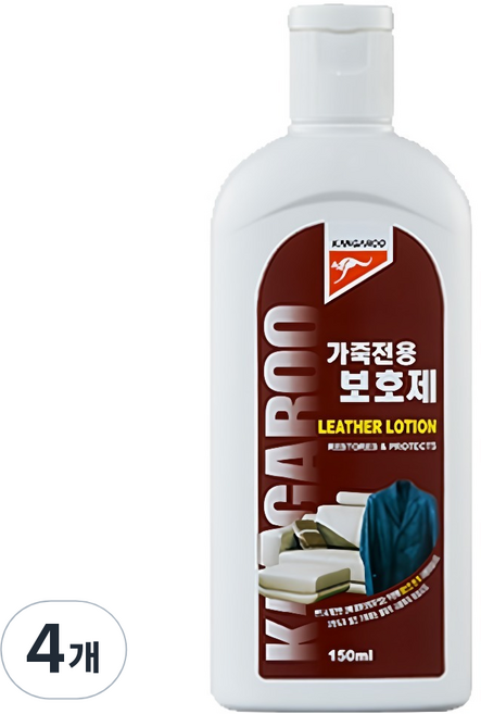캉가루 가죽전용 보호제 가죽로션, 150ml, 4개