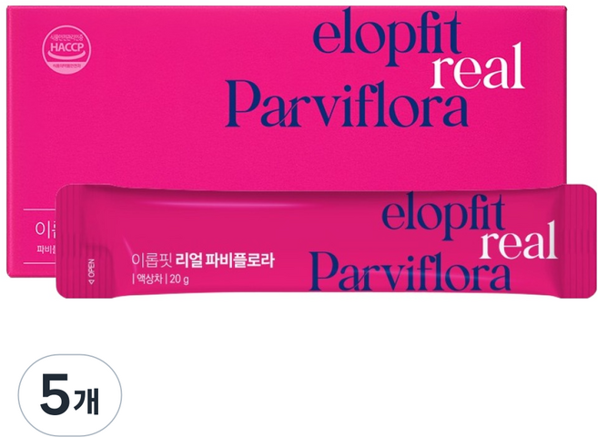 이롭핏 리얼 파비플로라, 14회분, 20g, 5개