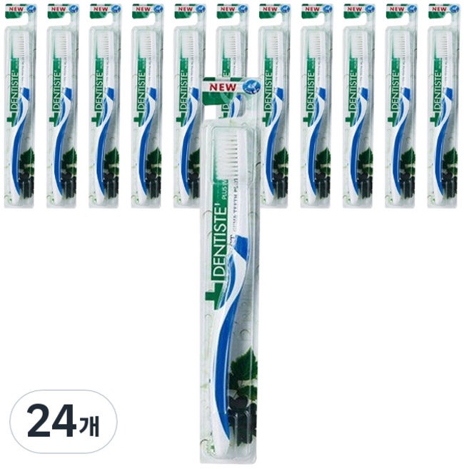 덴티스테 이중 미세모 칫솔, 1개입, 24개