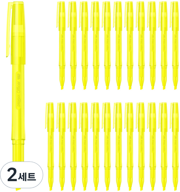 펜맥스 오피셔 형광펜 515, 노랑, 48개