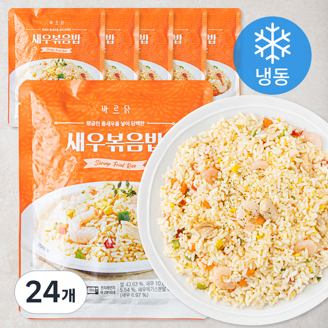 바르닭 새우 볶음밥 (냉동), 180g, 24개