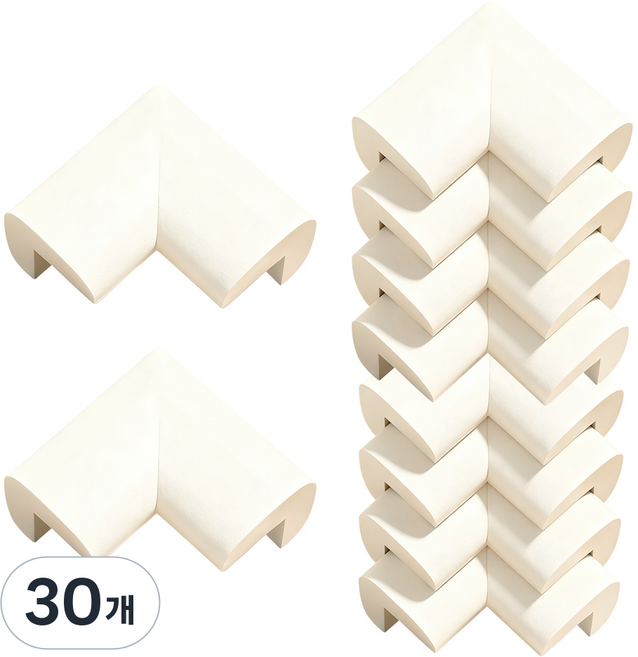 코멧 모서리 보호대, 크림색, 30개
