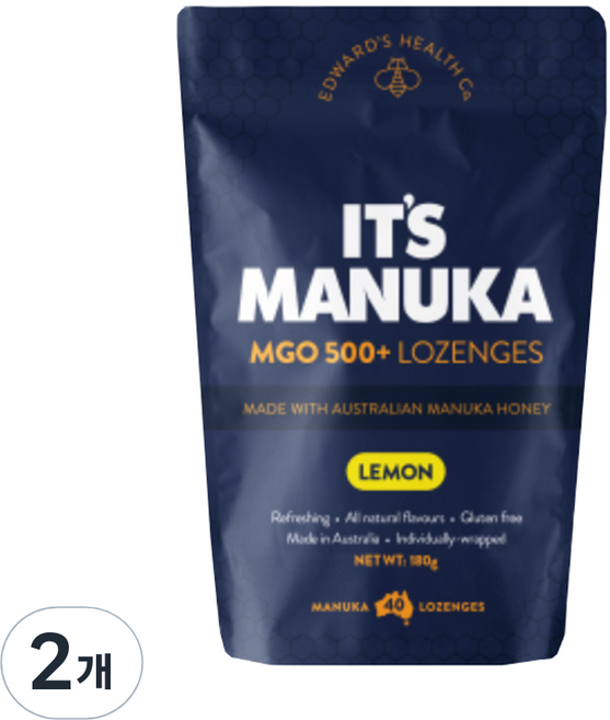 잇츠 마누카 레몬 캔디 40p, 180g, 2개