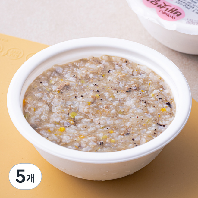 배냇밀 중기 7~8개월 흑미한우호박죽, 170g, 5개