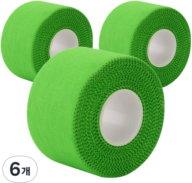 크리다 KRIDA C-tape 스포츠 테이프 형광 5cm x 9.1m, 6개, 1개입