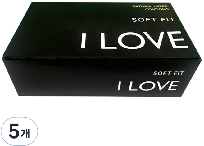 동국물산 아이러브 일반형 콘돔, 100개입, 5개