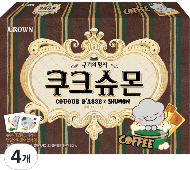 쿠크다스 쿠크슈몬 커피, 289g, 4개