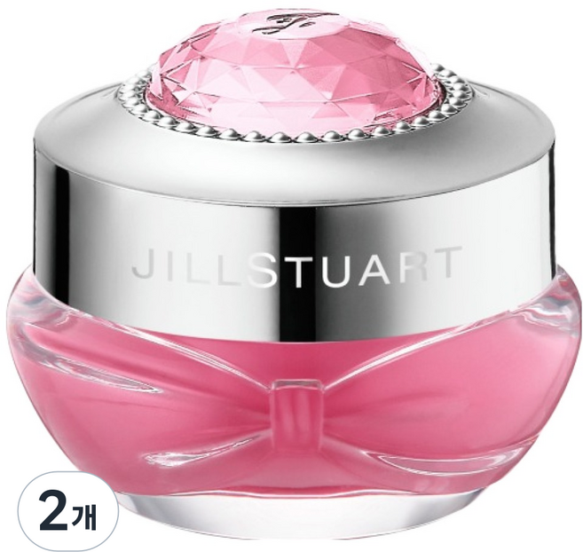 JILLSTUART 美妝蜜桃亮白花香唇膜, 透明粉紅, 7g, 2個