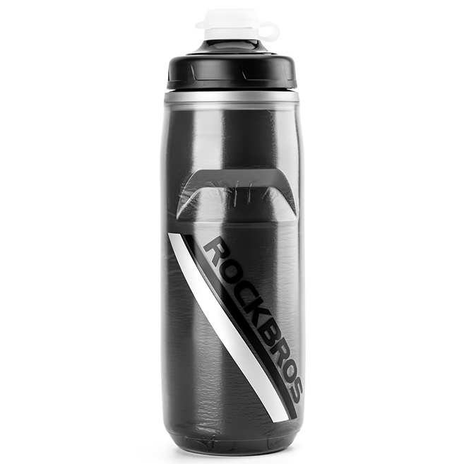 ROCKBROS 洛克兄弟 噴射防塵保冰水壺, 黑色, 1個, 620ml