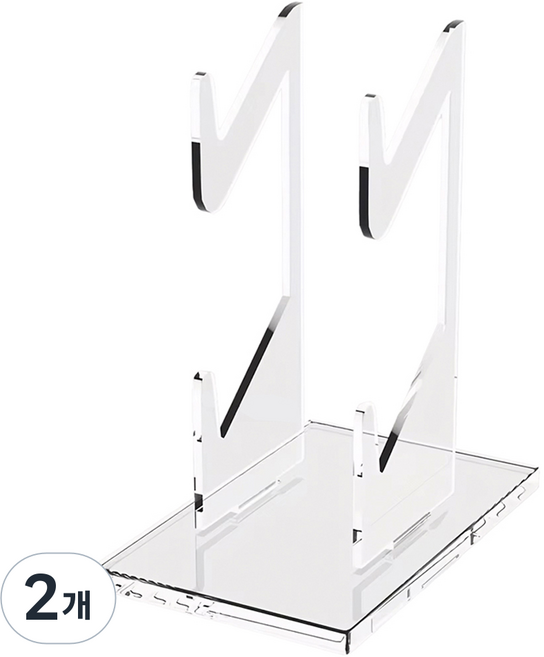 호후 PS5 / PS4 pro 듀얼센스 듀얼쇼크 프로콘 슬림 콘솔정리 컨트롤러 거치대, 투명, 2개