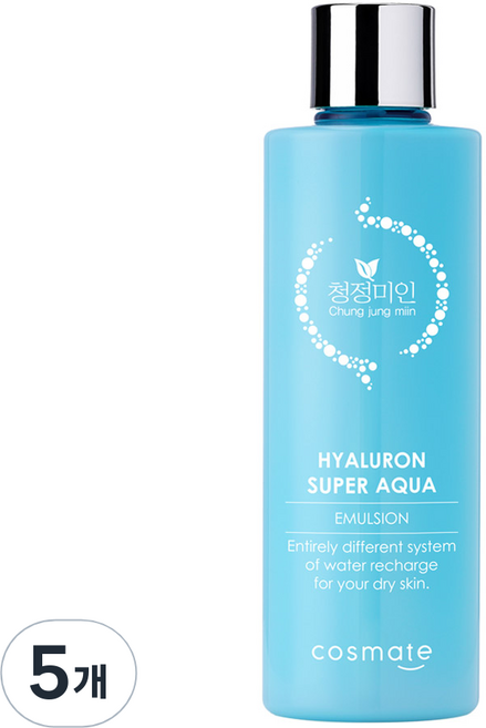 청정미인 히아루론 대용량 에멀전, 300g, 5개