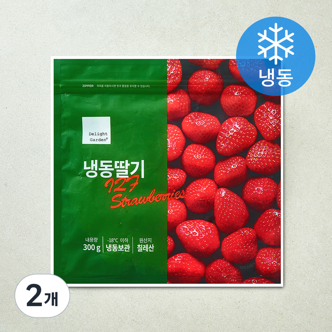 딜라잇가든 칠레산 딸기 (냉동), 2개, 300g