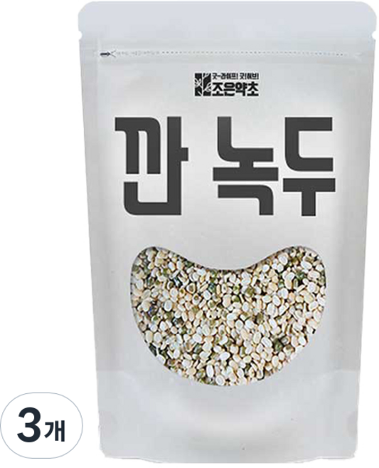 조은약초 깐녹두, 3개, 1kg