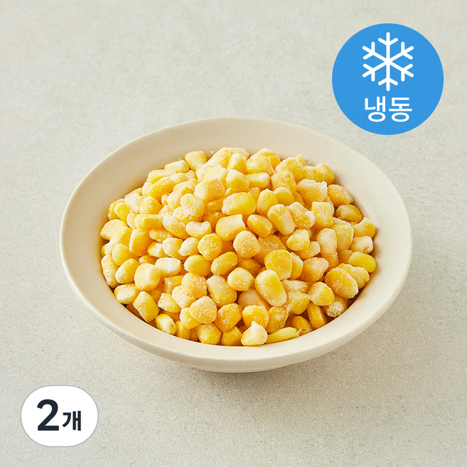 지엔씨푸드 싱싱 옥수수 알 (냉동), 1kg, 2개