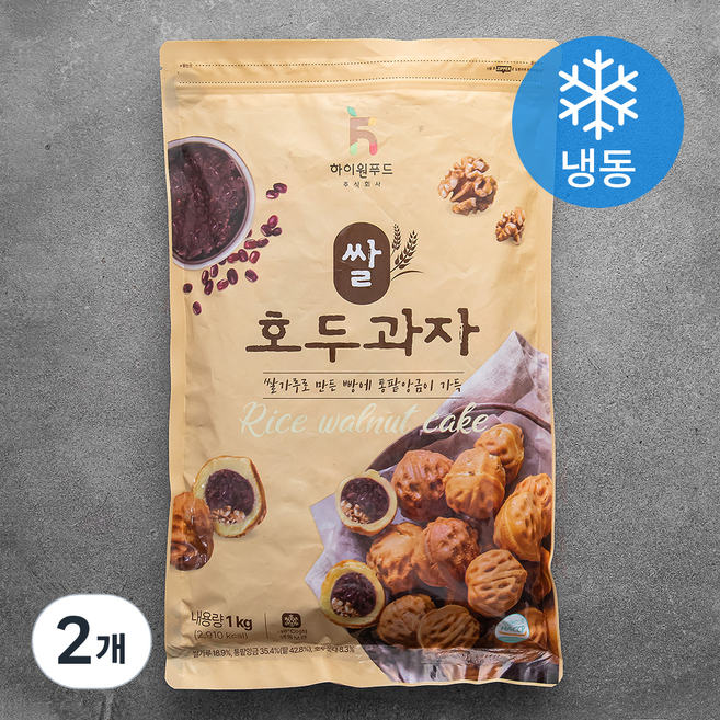 쌀 호두과자 (냉동), 1kg, 1개입, 2개