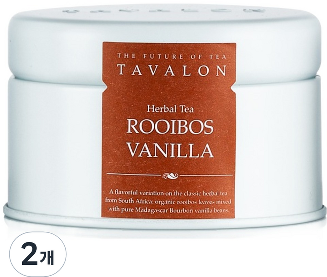 타바론 루이보스 바닐라 미디움 틴, 60g, 1개입, 2개