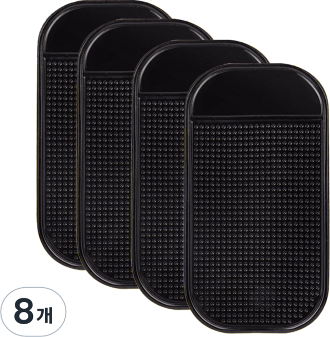 쎈나인 멀티 논슬립 접착식 패드 핸드폰 거치, 8개, 블랙