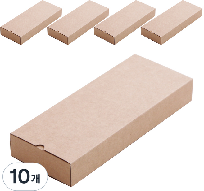 봄91 크라프트 슬리브 기프트 상자 25호 25 x 10 x 3.5 cm, 10개