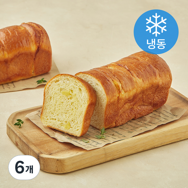 페피트파리 브리오슈 밤 식빵 (냉동), 240g, 6개