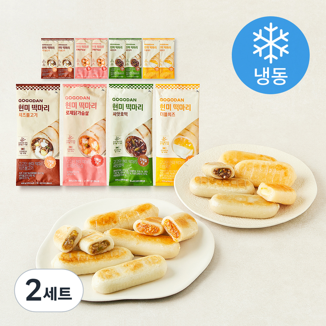 고고단 떡마리 100g x 4종 x 3개입 세트 (냉동), 2세트